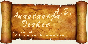 Anastasija Diskić vizit kartica